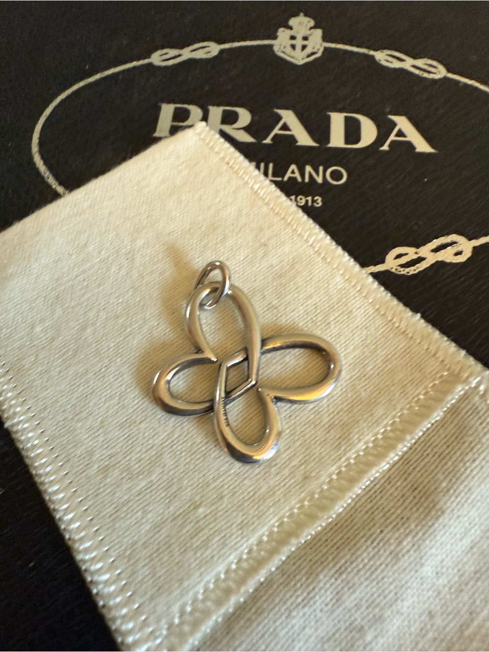 Retired James Avery 925 Sterling Silver Linked Heart Butterfly Pendant